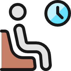 Waiting Room Clock Icon from Ultimate Colors Set