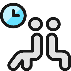 Waiting Room Couple Icon from Ultimate Colors Set
