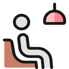 Waiting Room Lamp Icon from Ultimate Colors Set