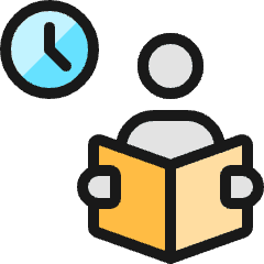 Waiting Room Read Icon from Ultimate Colors Set