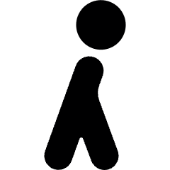 Walking 1 Icon from Ultimate Bold Set