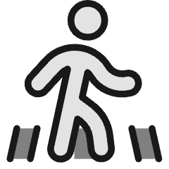 Walking Cross Street Icon from Ultimate Colors Set
