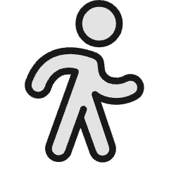 Walking Fast Icon from Ultimate Colors Set