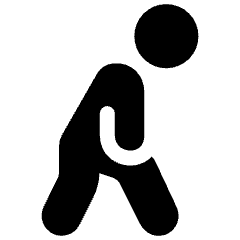 Walking Stooped 1 Icon from Ultimate Bold Set