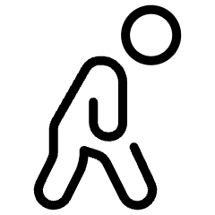 Walking Stooped 1 Icon from Ultimate Light Set