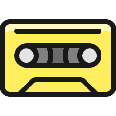 Walkman Cassette Icon from Ultimate Colors Set