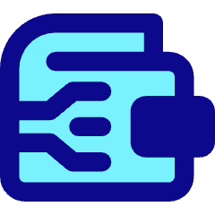Crypto Wallet Icon from Core Pop Set