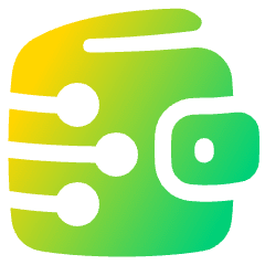 Crypto Wallet Icon from Plump Gradient Set