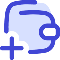 Wallet Add Plus Icon from Flex Duo Set