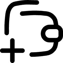 Wallet Add Plus Icon from Flex Line Set