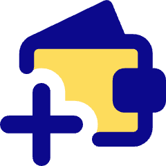 Wallet Add Plus Icon from Core Pop Set