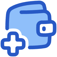 Wallet Add Plus Icon from Plump Duo Set