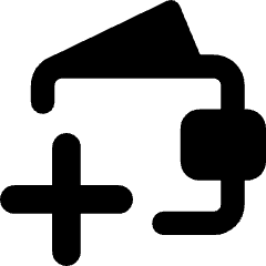 Wallet Add Plus Icon from Core Remix Set