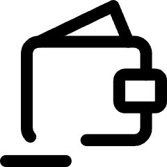 Wallet Remove Subtract Icon from Core Line Set