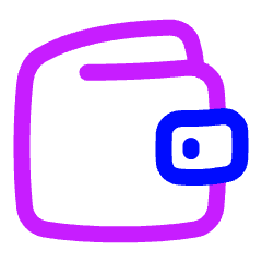 Wallet Solo Icon from Plump Neon Set