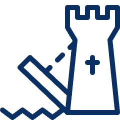 Castle Bridge Icon from Cyber Line Set
