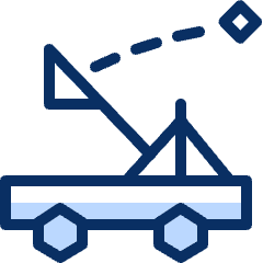 Catapult Icon from Cyber Duotone Set
