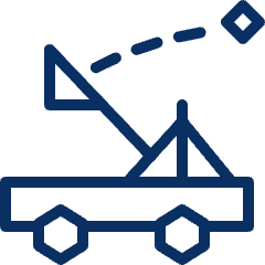 Catapult Icon from Cyber Line Set