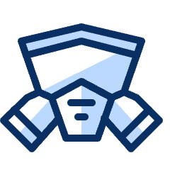 Gas Mask Icon from Cyber Duotone Set