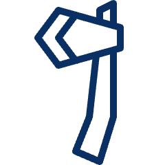 Hand Axe 1 Icon from Cyber Line Set