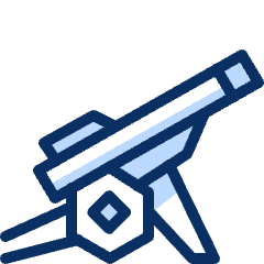 Military Mortar Icon from Cyber Duotone Set
