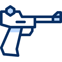 Pistol Vintage Icon from Cyber Duotone Set