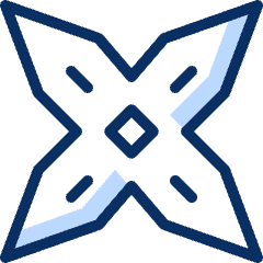 Shuriken Icon from Cyber Duotone Set