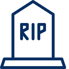 Tombstone Icon from Cyber Line Set