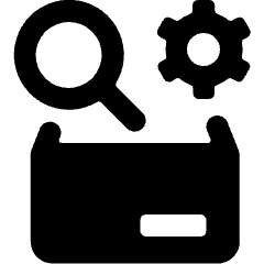 Warehouse Settings Icon from Ultimate Bold Set