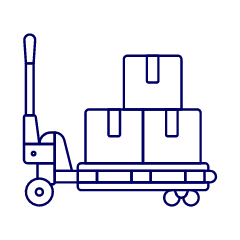 Boxes Cart 1 Illustration from UX Line Set