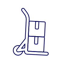 Boxes Cart 4 Illustration from UX Line Set