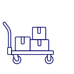 Boxes Cart 5 Illustration from UX Line Set