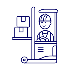 Forklift Man 1 Illustration from UX Line Set