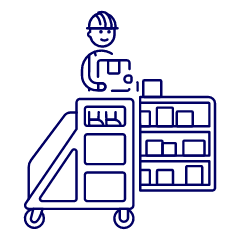 Package Worker 1 Illustration from UX Line Set