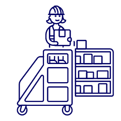 Package Worker 4 Illustration from UX Line Set