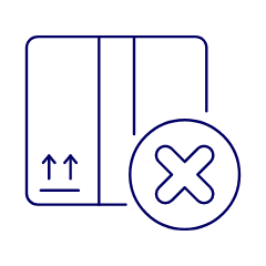 Package Denied Illustration from UX Line Set