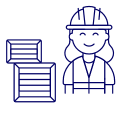 Warehouse Worker 2 2 Illustration from UX Line Set