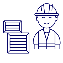 Warehouse Worker 2 1 Illustration from UX Line Set