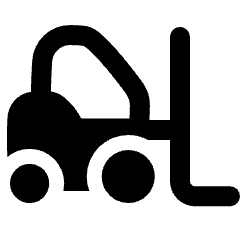 Forklift Icon from Plump Solid Set