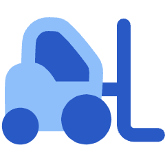 Forklift Icon from Plump Flat Set