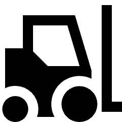 Forklift Icon from Sharp Solid Set