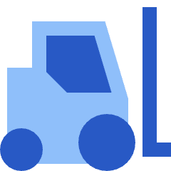 Forklift Icon from Sharp Flat Set