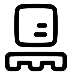 Shipping Pallet Package Icon from Plump Line Set