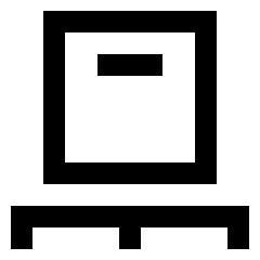 Shipping Pallet Package Icon from Sharp Line Set