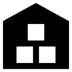Warehouse 1 Icon from Sharp Solid Set