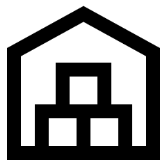 Warehouse 1 Icon from Sharp Line Set