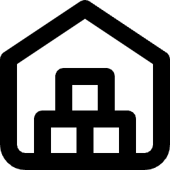 Warehouse Icon from Micro Line Set