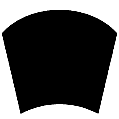 Warp Arc Icon from Sharp Solid Set