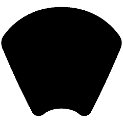 Warp Arc Icon from Plump Solid Set