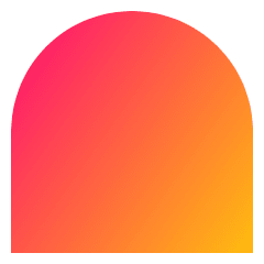 Warp Arc Upper Icon from Sharp Gradient Set